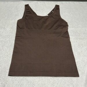 Yummie Tummie Tank With Reversible Neckline - Coffee- M/L - NWOT